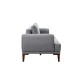 3-Seat Sofa Vina 3 - Grey, Walnut Grey
Walnut