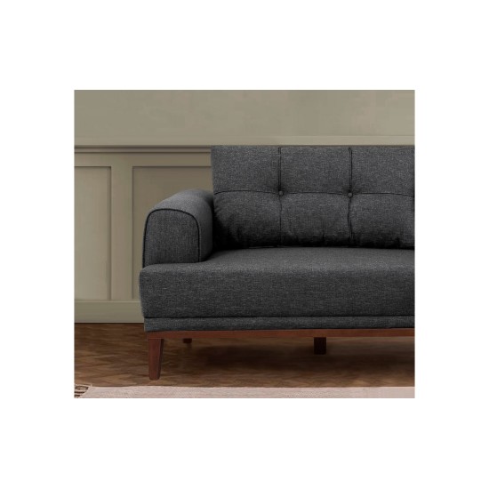 3-Seat Sofa Vina 3 - Anthracite, Walnut Anthracite
Walnut