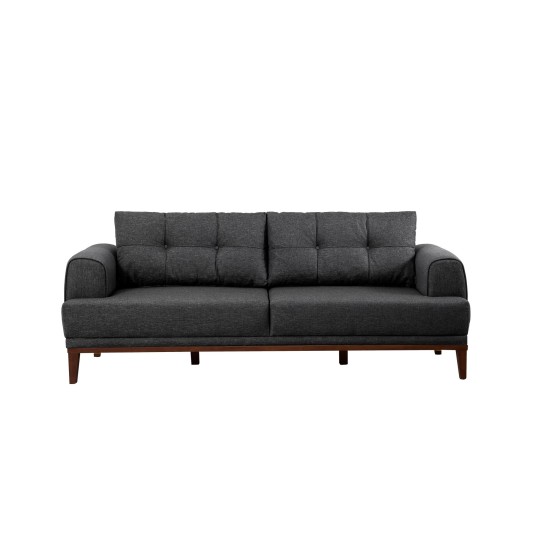 3-Seat Sofa Vina 3 - Anthracite, Walnut Anthracite
Walnut