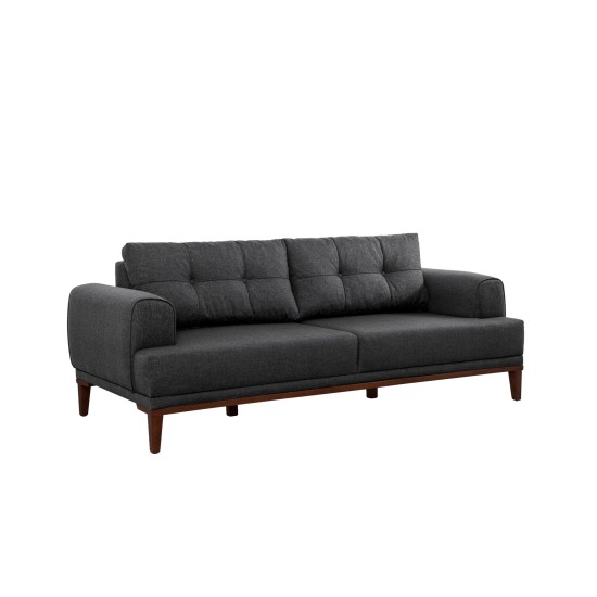 3-Seat Sofa Vina 3 - Anthracite, Walnut Anthracite
Walnut