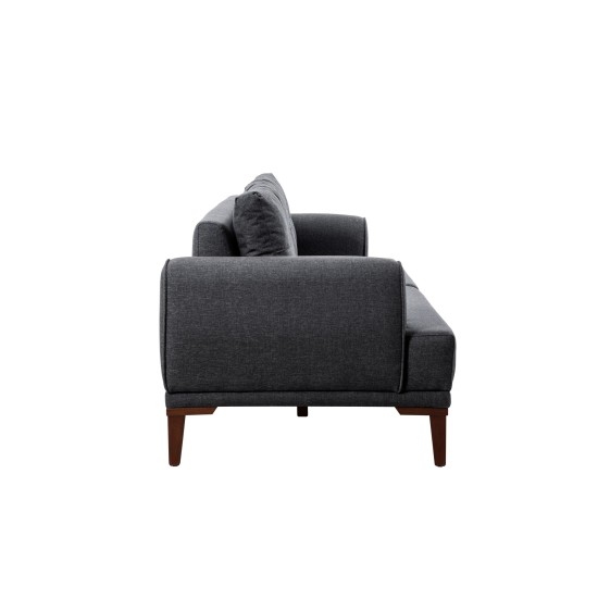 3-Seat Sofa Vina 3 - Anthracite, Walnut Anthracite
Walnut