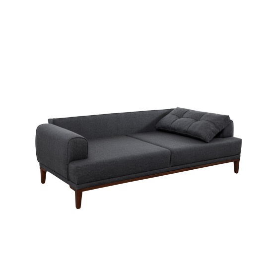 3-Seat Sofa Vina 3 - Anthracite, Walnut Anthracite
Walnut