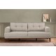 3-Seat Sofa Vina 3 - Cream, Walnut Cream
Walnut