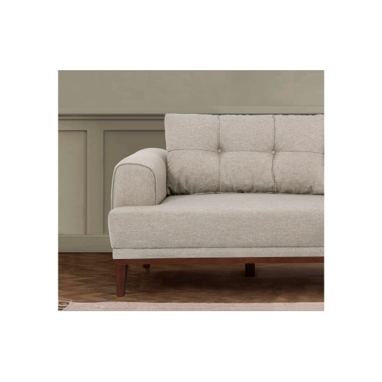 3-Seat Sofa Vina 3 - Cream, Walnut Cream
Walnut