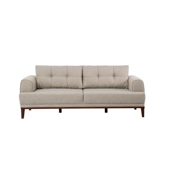 3-Seat Sofa Vina 3 - Cream, Walnut Cream
Walnut