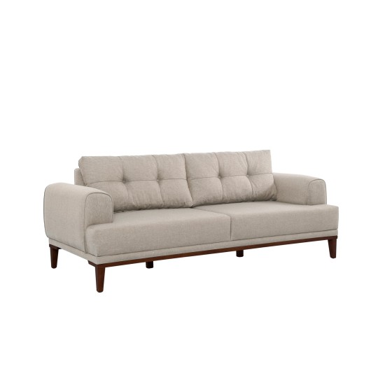 3-Seat Sofa Vina 3 - Cream, Walnut Cream
Walnut
