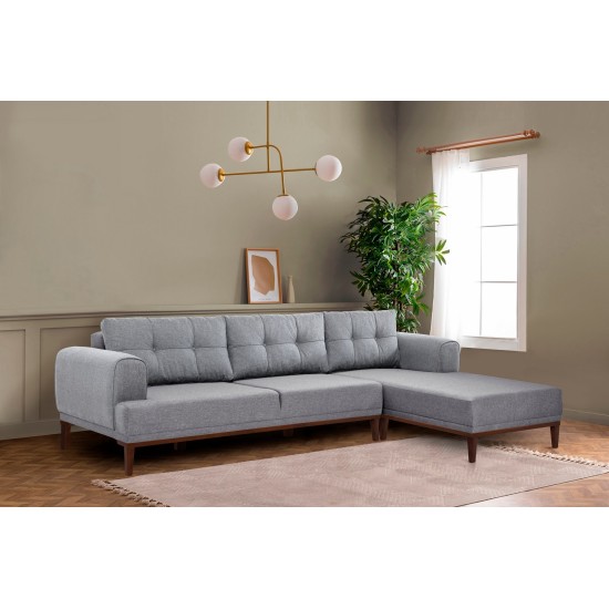Corner Sofa Vina Corner - Grey Walnut Grey
Walnut