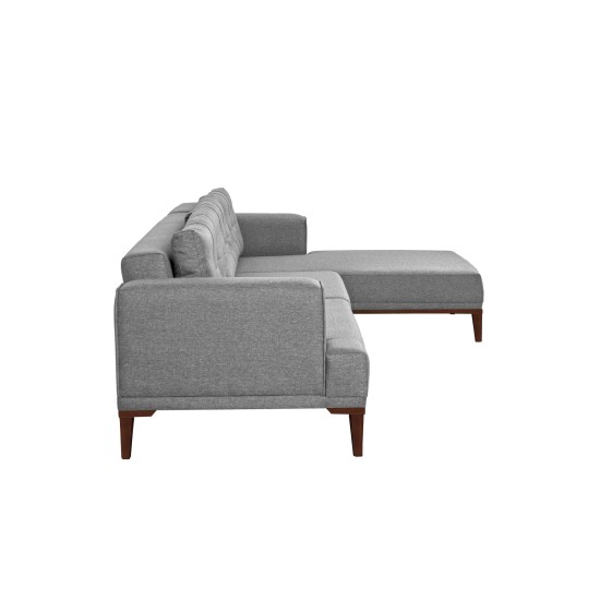 Corner Sofa Vina Corner - Grey Walnut Grey
Walnut