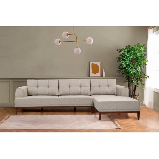 Corner Sofa Vina Corner - Cream Walnut Cream
Walnut