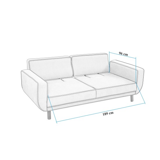 3-Seat Sofa-Bed Larus 3 - Walnut, Cream Walnut
Cream 3-Seat Sofa-Bed Larus 3 - Walnut, Cream Walnut
Cream