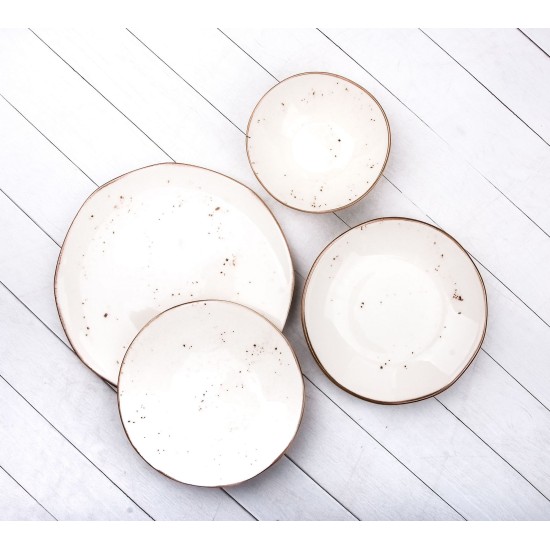 Dinner Set (24 Pieces) 58YMT000510 Cream