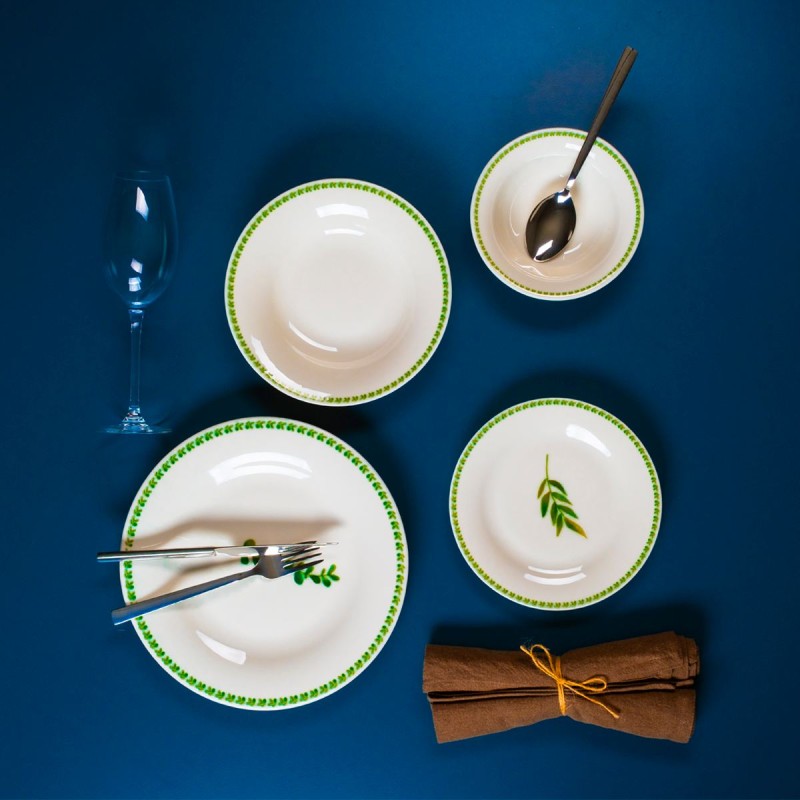 Dinner Set (24 Pieces) 58YMT000869 Multicolor