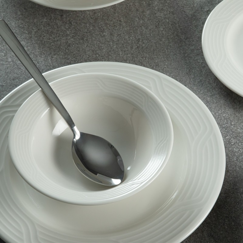 Dinner Set (24 Pieces) EsmaKrem White