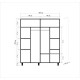 Wardrobe İmaj - 220 Sonoma Oak Hanah Home Wardrobe İmaj - 220 Sonoma Oak