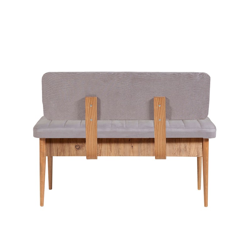 Σετ Τραπέζι Επεκτεινόμενο και 4 Καρέκλες - Vina - Χρώμα Γκρι, Φυσικό Atlantic Πεύκο - 165x80x75εκ