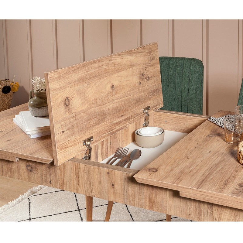 Extendable Dining Table Vina - Atlantic Atlantic Pine
