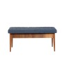 Bench Vina Bench Dark Blue, Walnut Walnut
Dark Blue
