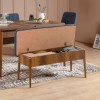 Hanah Home Bench Vina Bench Dark Blue, Walnut Walnut
Dark Blue