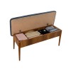 Hanah Home Bench Vina Bench Dark Blue, Walnut Walnut
Dark Blue
