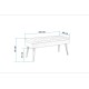 Hanah Home Bench Vina Bench Dark Blue, Walnut Walnut
Dark Blue