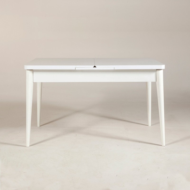 Extendable Dining Table Vina - White White