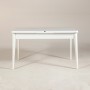 Extendable Dining Table Vina - White White