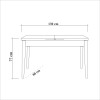 Extendable Dining Table Vina - White White
