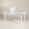 Extendable Dining Table Vina - White White