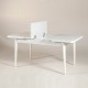 Extendable Dining Table Vina - White White Extendable Dining Table Vina - White White