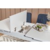 Extendable Dining Table Vina - White White