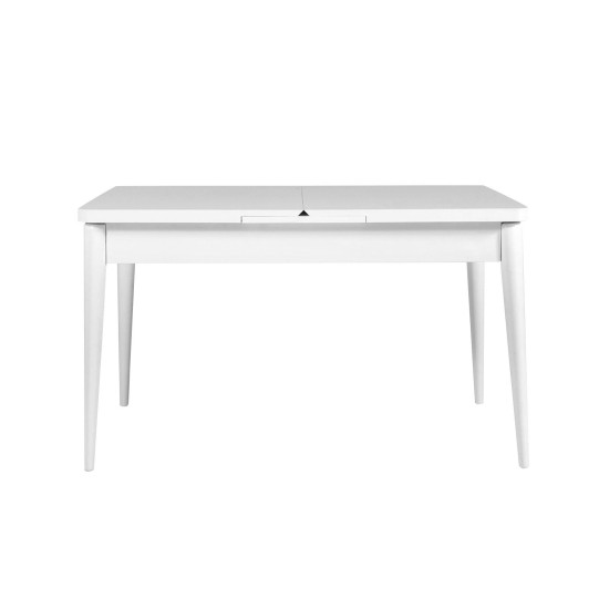 Extendable Dining Table Vina - White White Extendable Dining Table Vina - White White