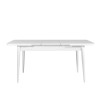 Extendable Dining Table Vina - White White