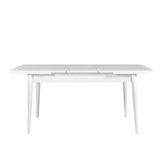 Extendable Dining Table Vina - White White Extendable Dining Table Vina - White White