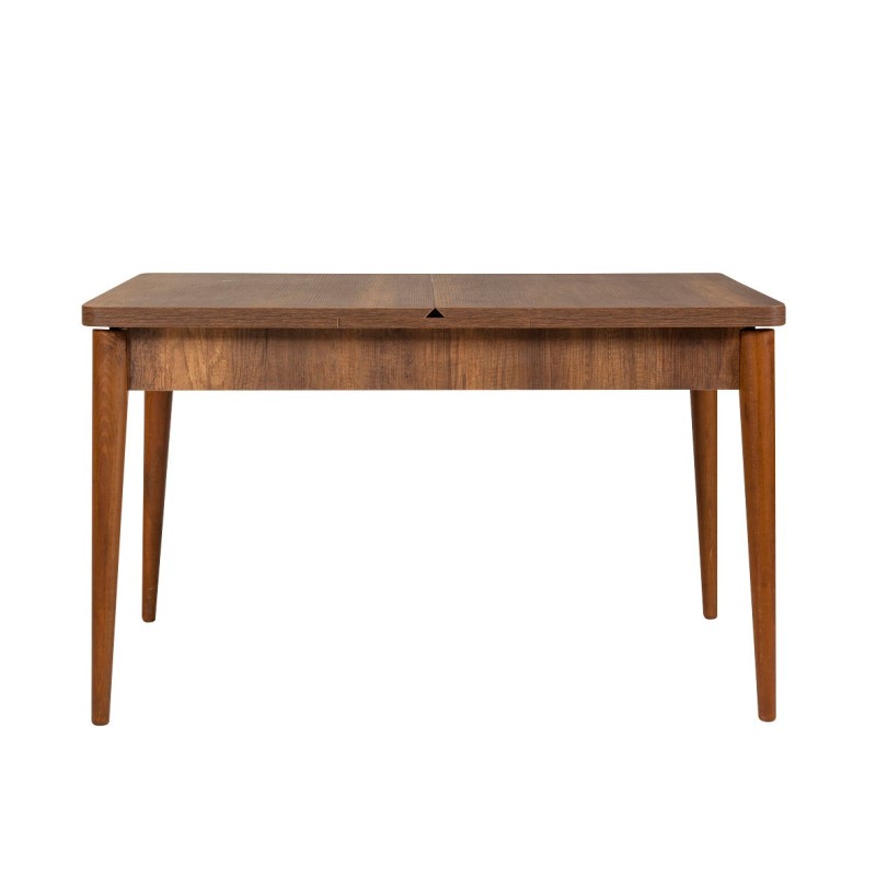 Hanah Home Extendable Dining Table & Chairs Set (5 Pieces) Vina Walnut Stone WalnutStone