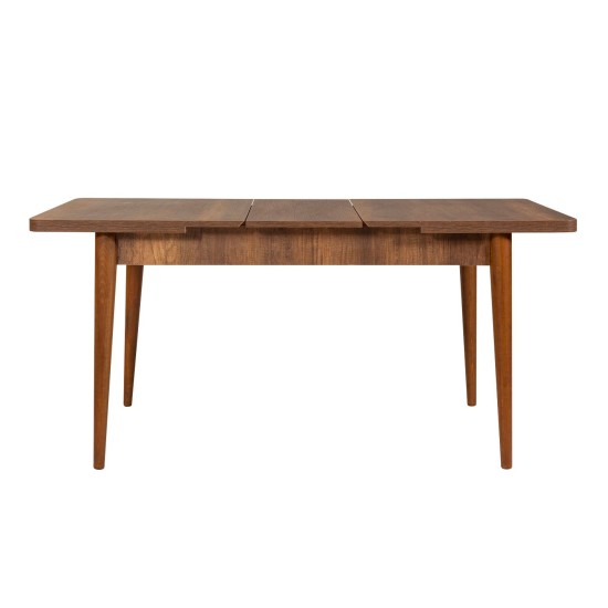Hanah Home Extendable Dining Table & Chairs Set (5 Pieces) Vina Walnut Stone WalnutStone