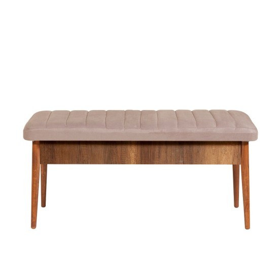 Hanah Home Extendable Dining Table & Chairs Set (5 Pieces) Vina Walnut Stone WalnutStone