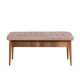 Hanah Home Extendable Dining Table & Chairs Set (5 Pieces) Vina Walnut Stone WalnutStone