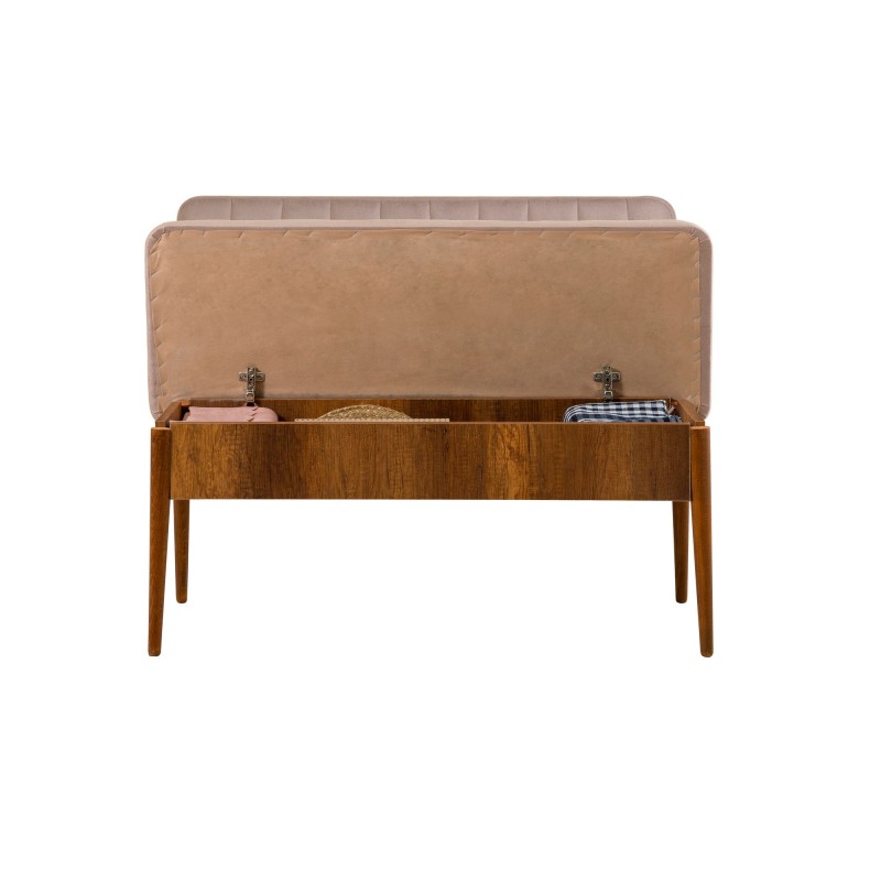 Hanah Home Extendable Dining Table & Chairs Set (5 Pieces) Vina Walnut Stone WalnutStone