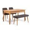 Table & Chairs Set (4 Pieces) Costa Atlantice-Anthracite Atlantic Pine
Anthracite