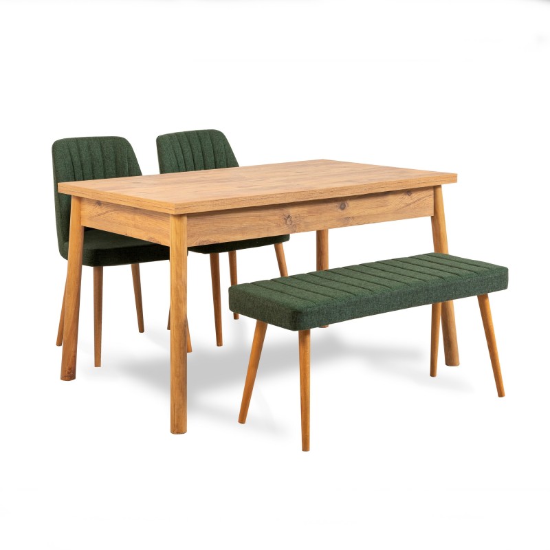Table & Chairs Set (4 Pieces) Costa Atlantice-Green Atlantic Pine
Green