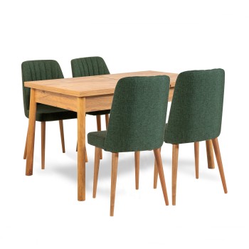 Table & Chairs Set (5 Pieces) Costa Atlantice-Green Atlantic Pine
Green