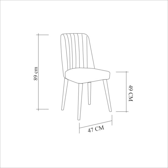 Table & Chairs Set (4 Pieces) Costa Atlantice-Grey Atlantic Pine
Grey