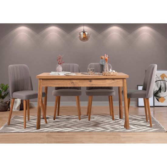 Table & Chairs Set (5 Pieces) Costa Atlantice-Grey Atlantic Pine
Grey Table & Chairs Set (5 Pieces) Costa Atlantice-Grey Atlantic Pine
Grey