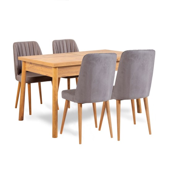Table & Chairs Set (5 Pieces) Costa Atlantice-Grey Atlantic Pine
Grey Table & Chairs Set (5 Pieces) Costa Atlantice-Grey Atlantic Pine
Grey