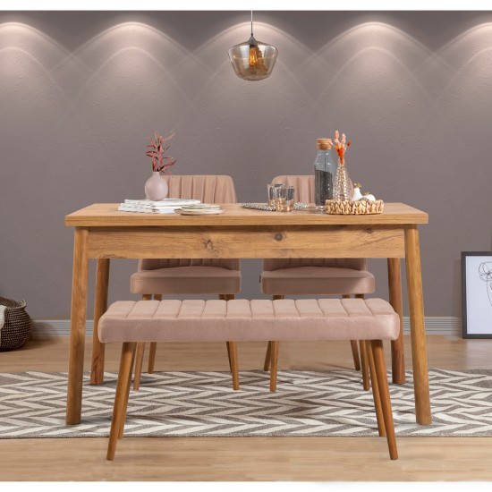 Table & Chairs Set (4 Pieces) Costa Atlantic Stone Atlantic Pine
Stone