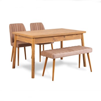 Table & Chairs Set (4 Pieces) Costa Atlantic Stone Atlantic Pine
Stone