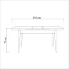 Extendable Dining Table Santiago Masa Atlantic White Atlantic Pine
White