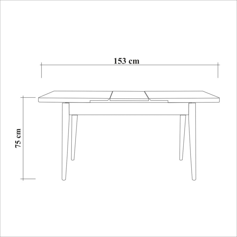 Extendable Dining Table Santiago Masa Atlantic White Atlantic Pine
White