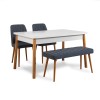 Table & Chairs Set (4 Pieces) Costa Atlantic-White Navy Blue Atlantic Pine
Navy Blue