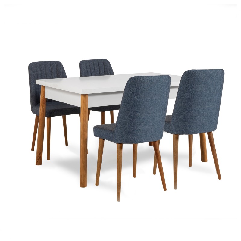 Extendable Dining Table & Chairs Set (6 Pieces) Santiago 1048 - 2 AB Atlantic Pine
Navy Blue